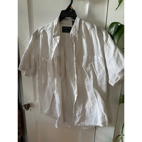 Saratoga men’s size medium, short sleeve button-down shirt - Picture 2 of 9